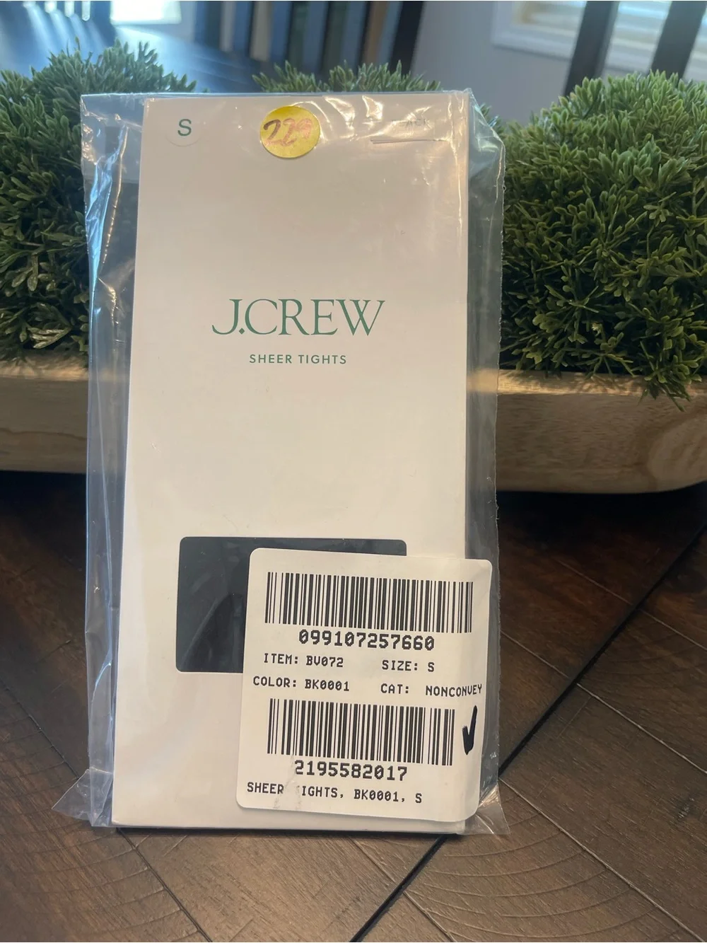 J. Crew Black Sheer Tights